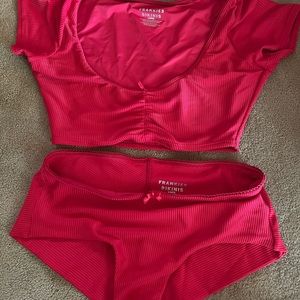 Frankies Bikinis Nicolette top with Lisa full coverage bottom. Both SIZE L
